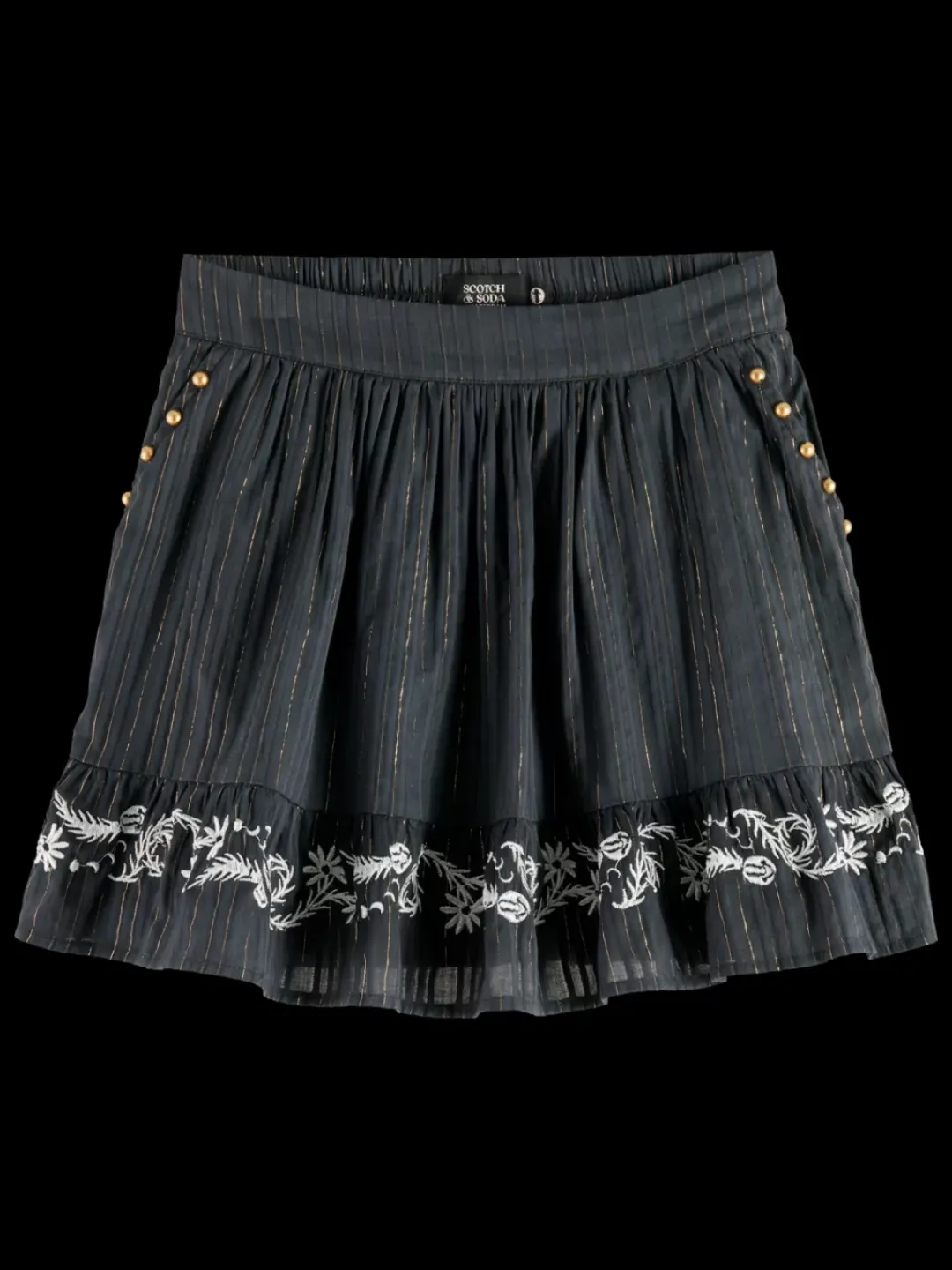 Clearance Scotch & Soda MYSTIC EMBROIDERY SKIRT Vinyl
