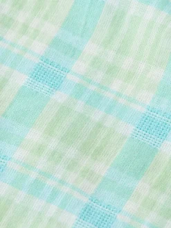 Online Scotch & Soda Neon check shirt NeonLimeCheck
