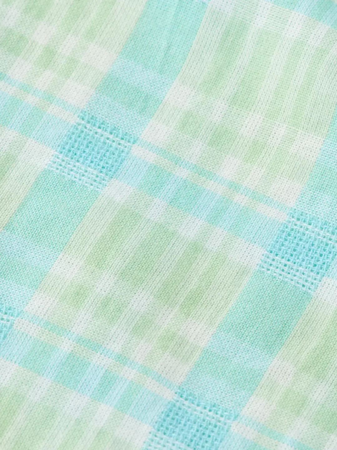 Online Scotch & Soda Neon check shirt NeonLimeCheck