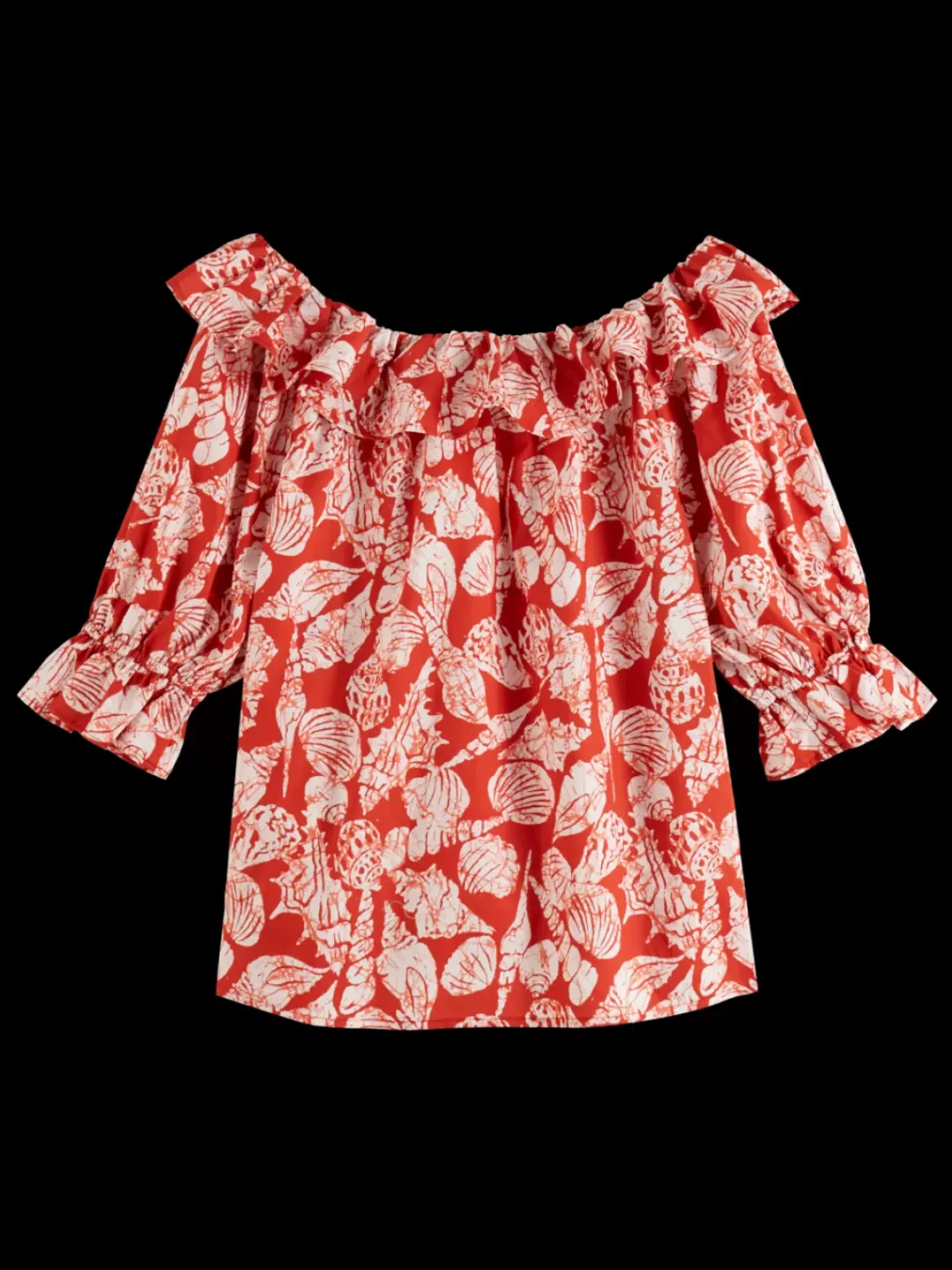 Best Scotch & Soda OFF SHOULDER TOP WITH RUFFLES