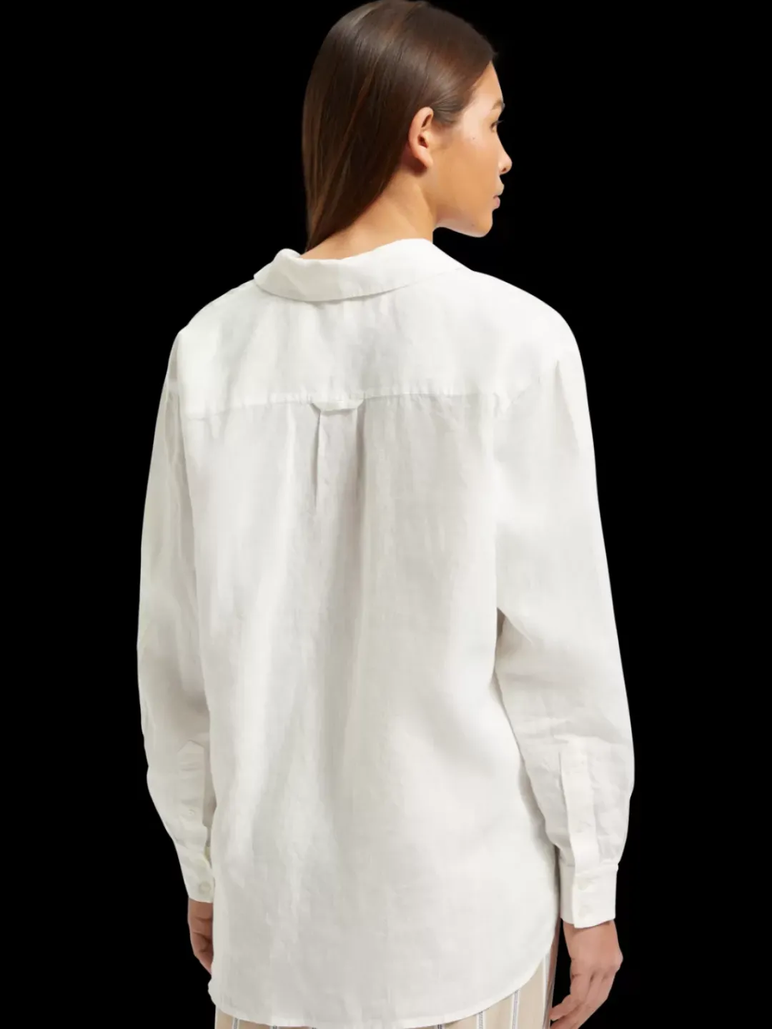 Online Scotch & Soda OVERSIZED LINEN FIT SHIRT White