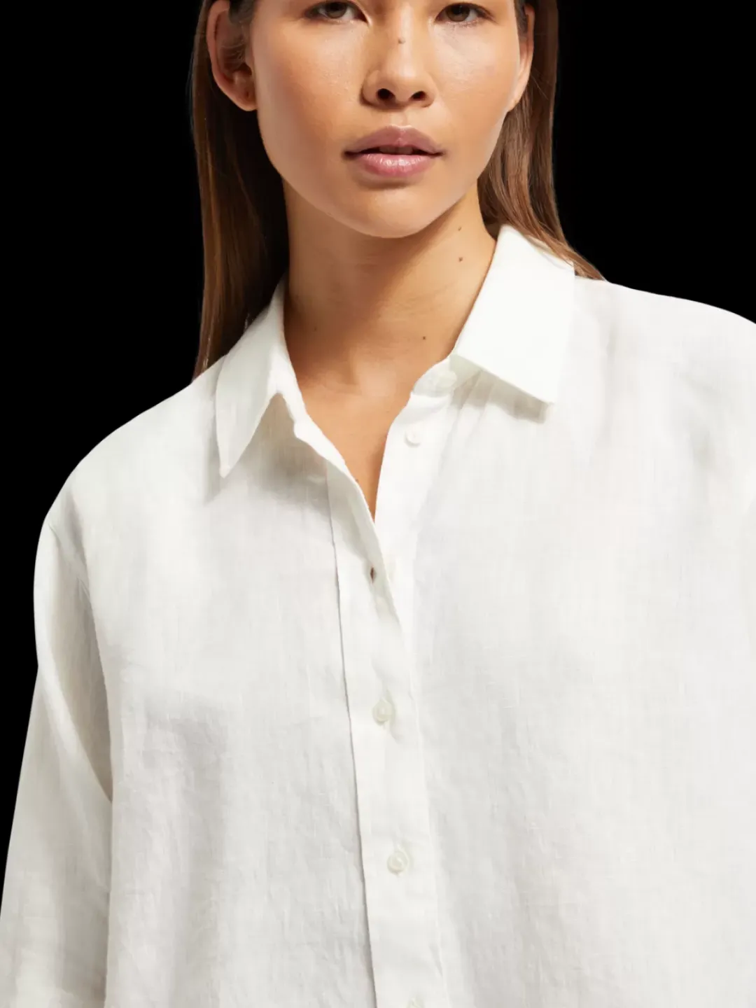 Online Scotch & Soda OVERSIZED LINEN FIT SHIRT White
