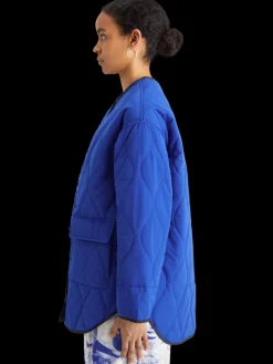 Outlet Scotch & Soda Oversized onion quilt liner jacket ElectricBlue
