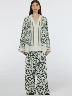 Online Scotch & Soda Oversized Placed Print Shirt NieuwAmsterdamCitySoftIce