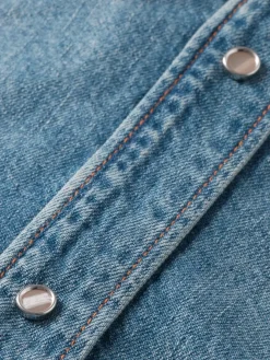 Outlet Scotch & Soda Oversized washed denim shirt - frisco nights FriscoNights