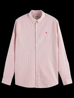 Hot Scotch & Soda OXFORD STRIPE White/RedStripe
