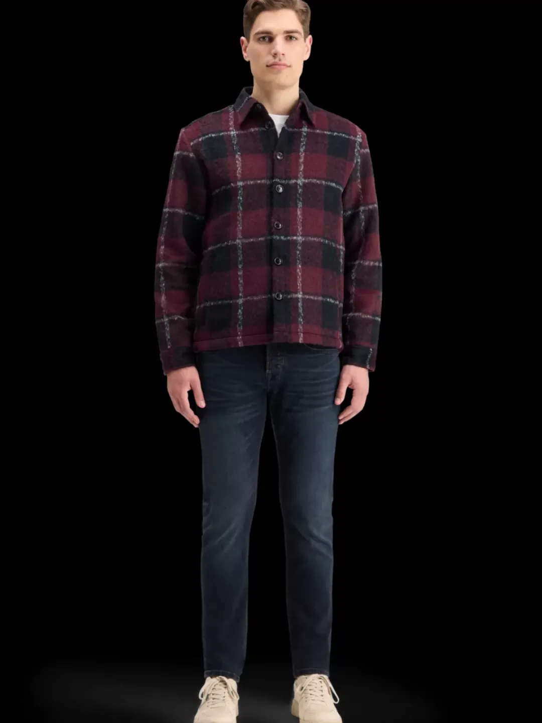Sale Scotch & Soda PADDED FLANNEL OVERSHIRT RedCheck