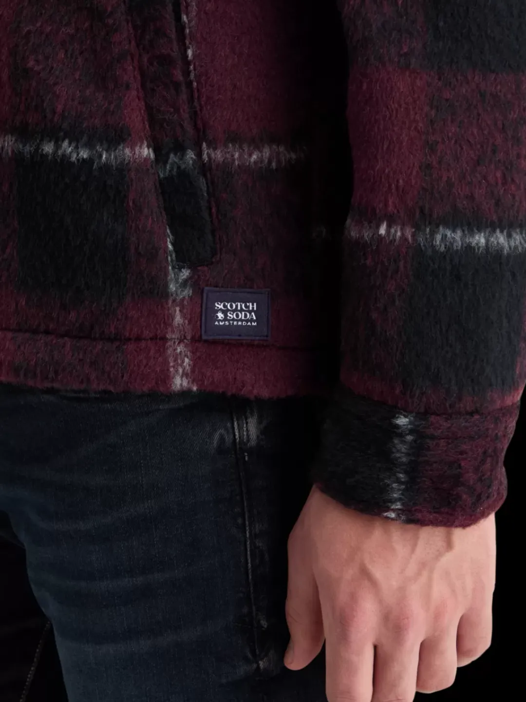Sale Scotch & Soda PADDED FLANNEL OVERSHIRT RedCheck