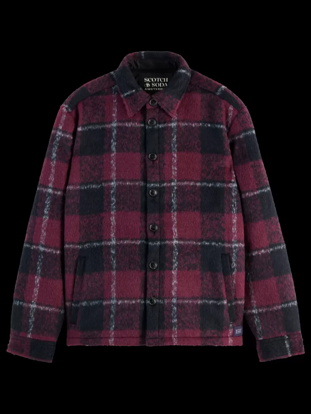Sale Scotch & Soda PADDED FLANNEL OVERSHIRT RedCheck