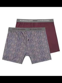 Sale Scotch & Soda 2PK MENS COTTON MODAL KNIT BOXER BRIEF UNDERWEAR