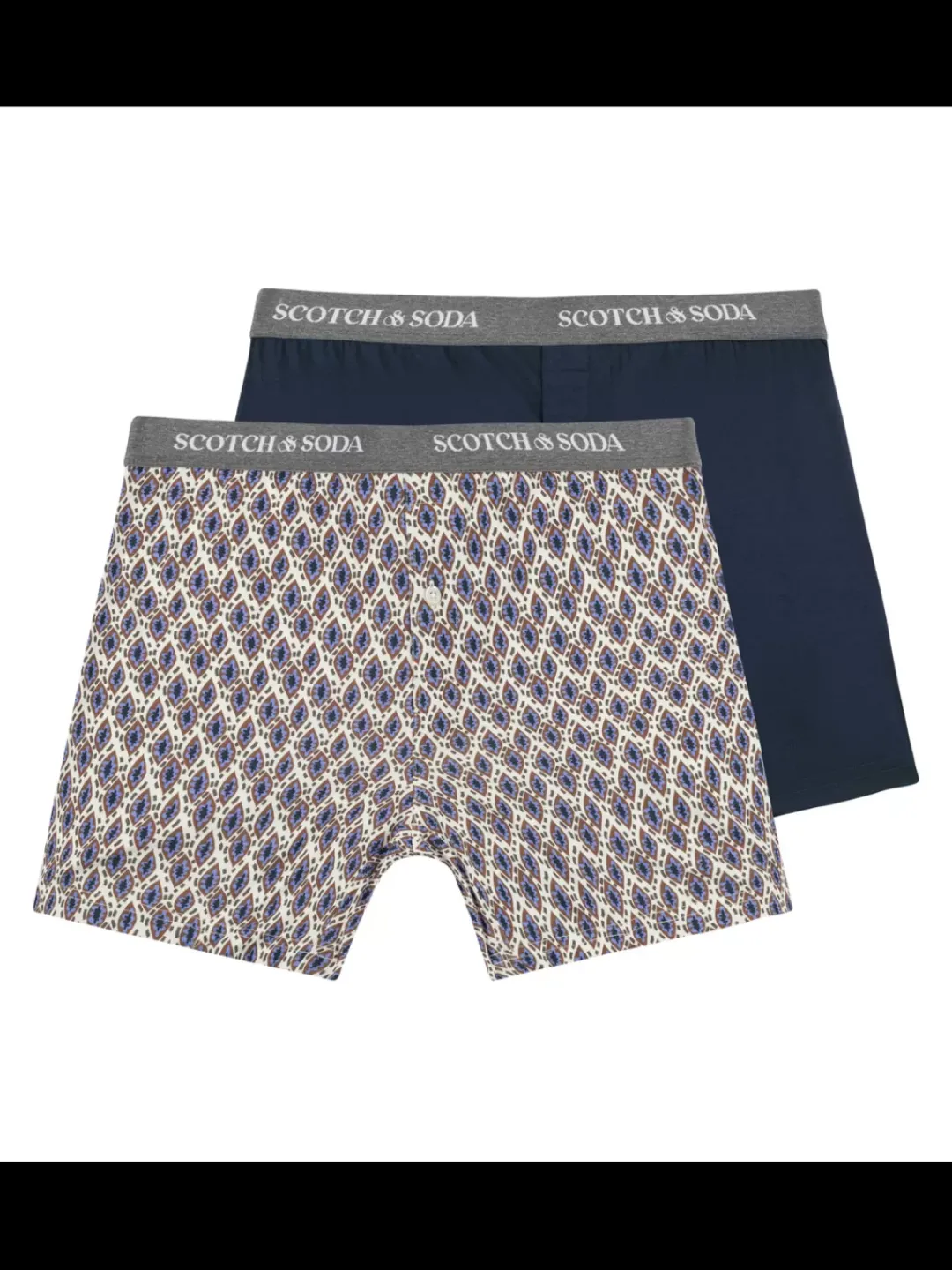 Sale Scotch & Soda 2PK MENS COTTON MODAL KNIT BOXER BRIEF UNDERWEAR