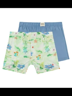 Fashion Scotch & Soda 2PK MENS COTTON WOVEN BOXER BRIEF UNDERWEAR