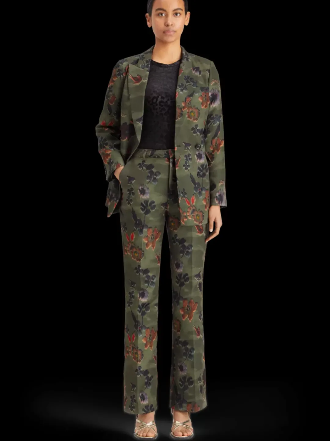 Clearance Scotch & Soda Poetry tapestry double breasted blazer PoetryTapestryMilitary