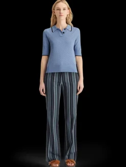 Clearance Scotch & Soda Pointelle collared knitted tee