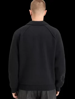Sale Scotch & Soda POLO LONG SLEEVES DROPPED SHOULDER SWEATER Black
