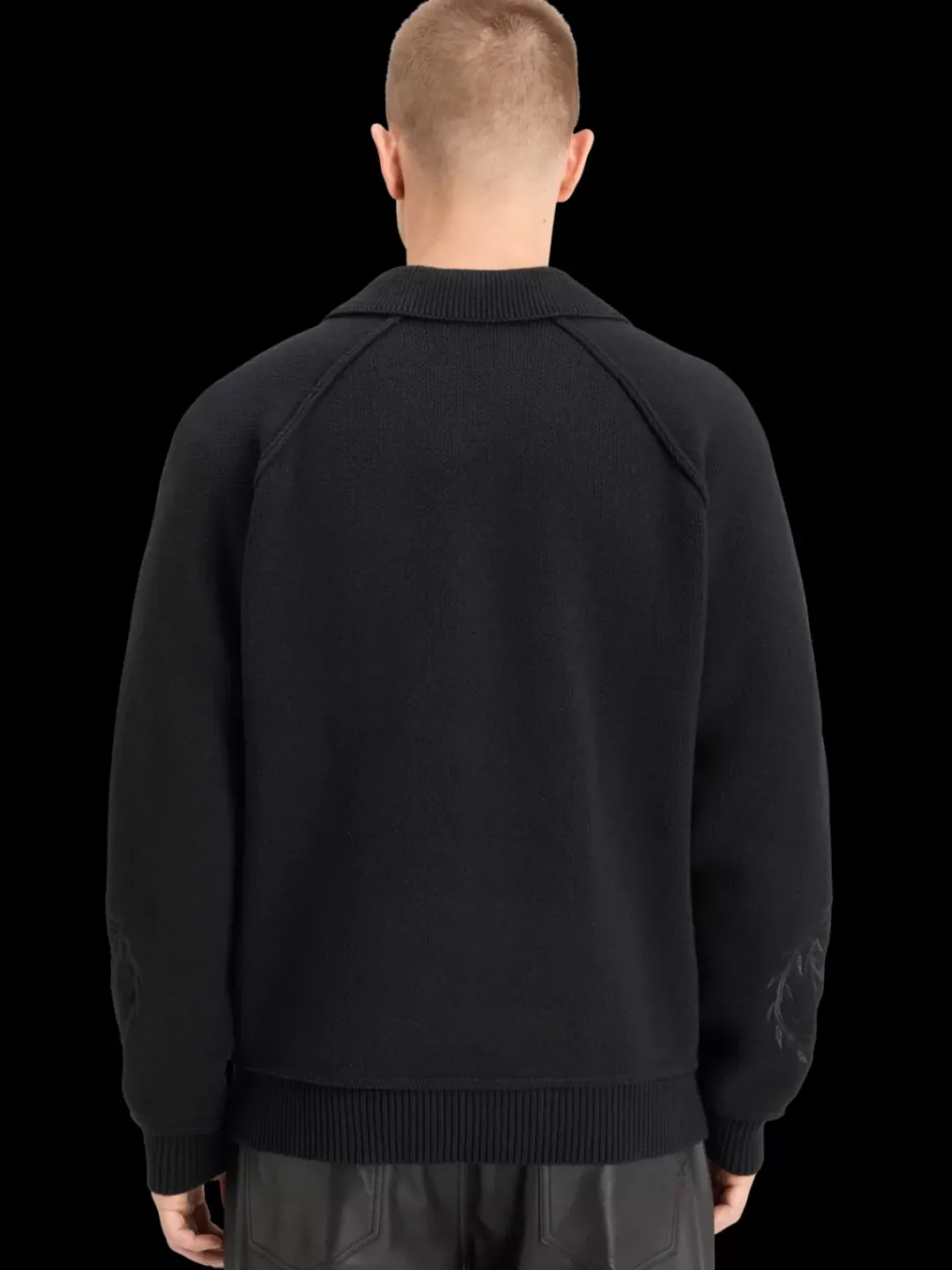 Sale Scotch & Soda POLO LONG SLEEVES DROPPED SHOULDER SWEATER Black