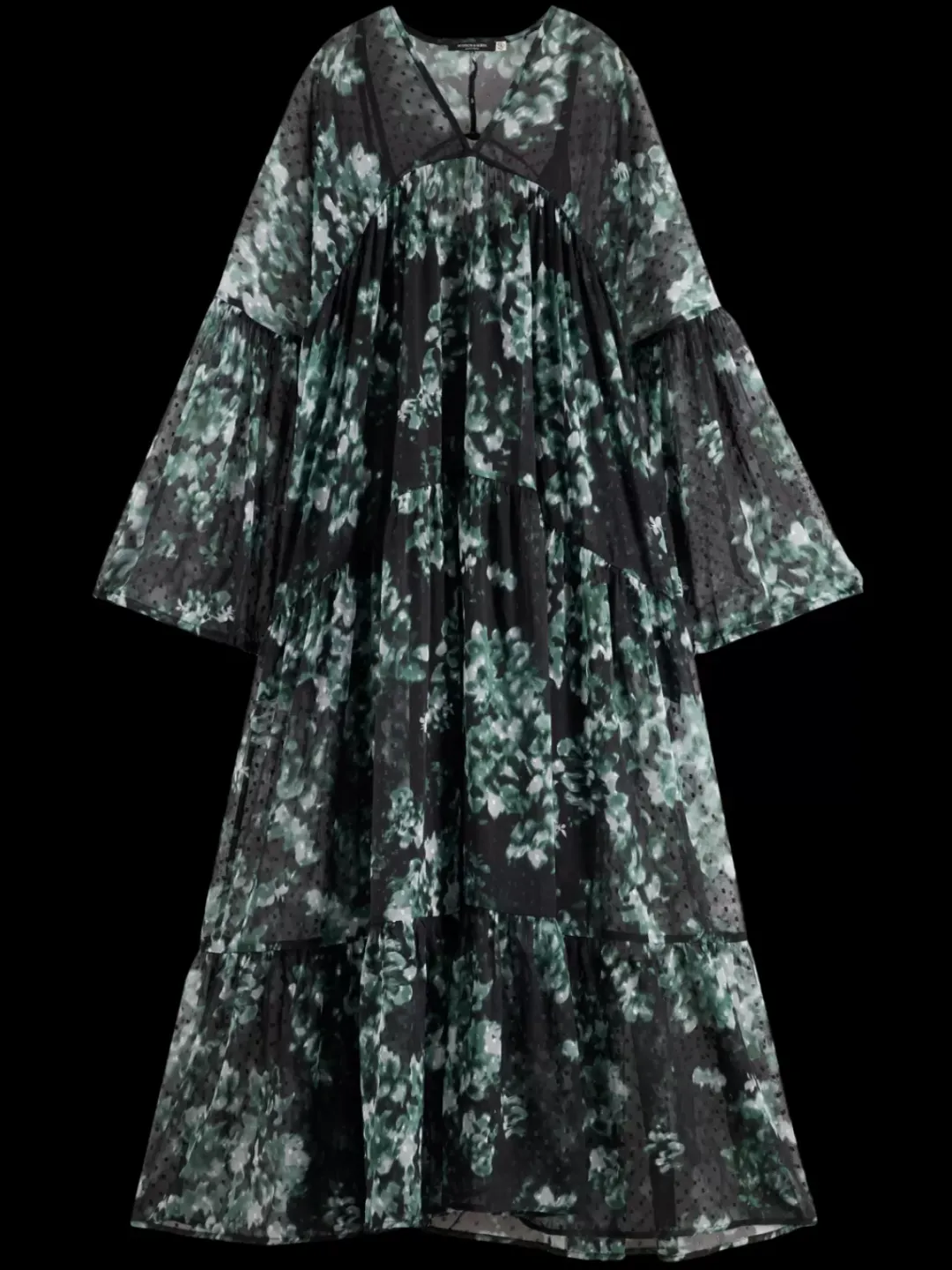 Online Scotch & Soda Printed Fil Coupe Maxi Dress