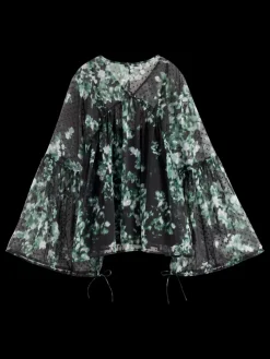 Discount Scotch & Soda Printed Fil Coupe Top