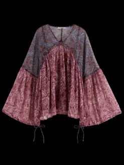 Discount Scotch & Soda Printed Fil Coupe Top