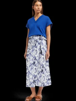 Clearance Scotch & Soda PRINTED MIDI-LENGTH SARONG ShellBatikBlue