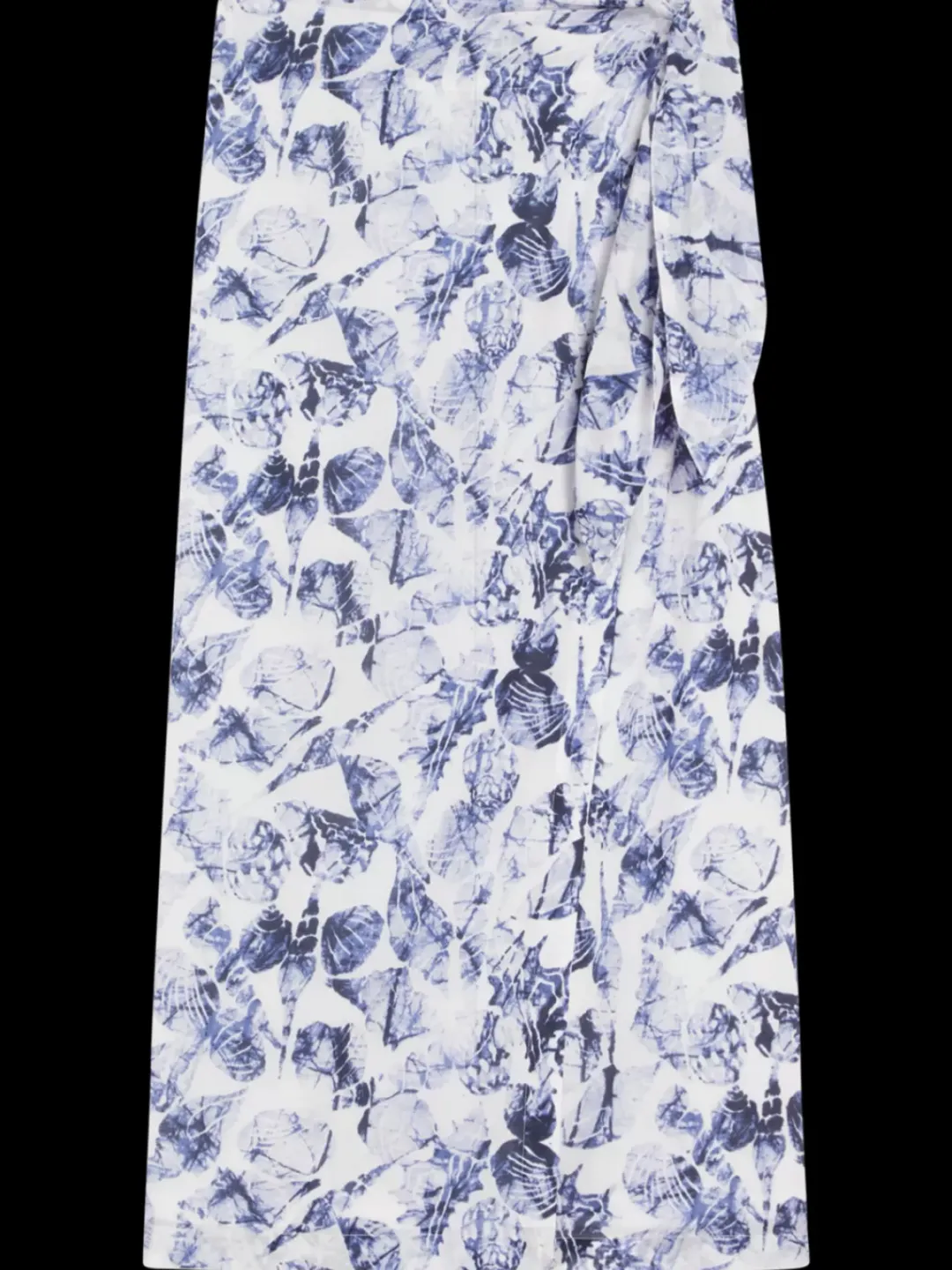 Clearance Scotch & Soda PRINTED MIDI-LENGTH SARONG ShellBatikBlue