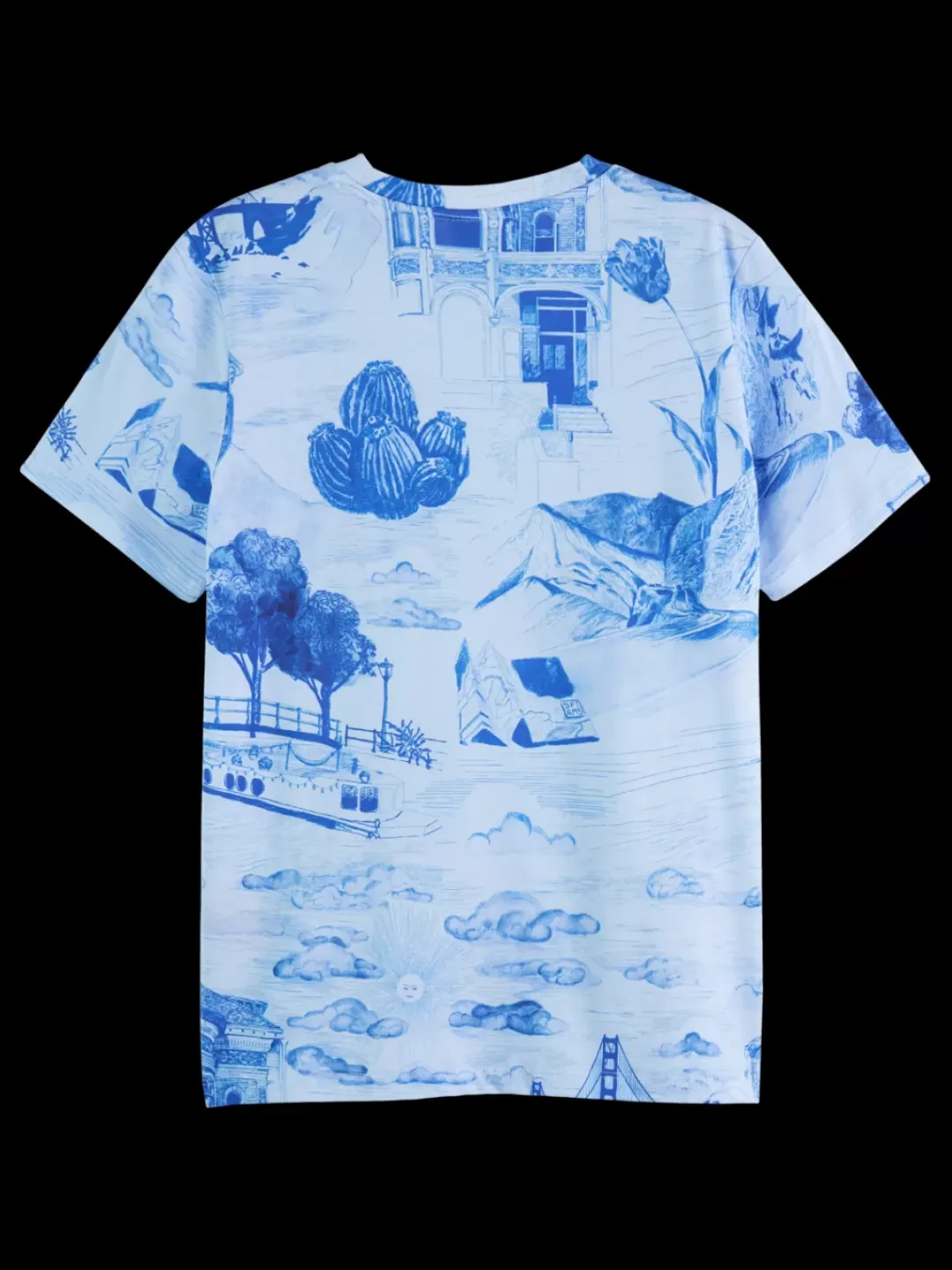 Fashion Scotch & Soda PRINTED REGULAR FIT T-SHIRT