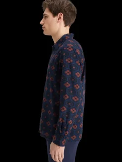 Outlet Scotch & Soda Printed seersucker shirt