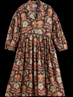 Sale Scotch & Soda PRINTED VISCOSE MIDI DRESS