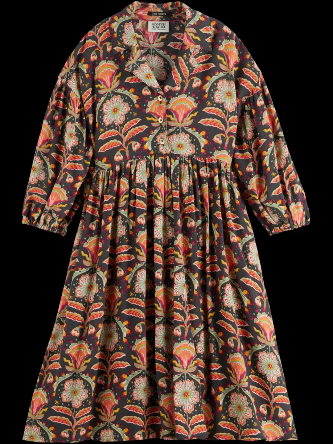 Sale Scotch & Soda PRINTED VISCOSE MIDI DRESS