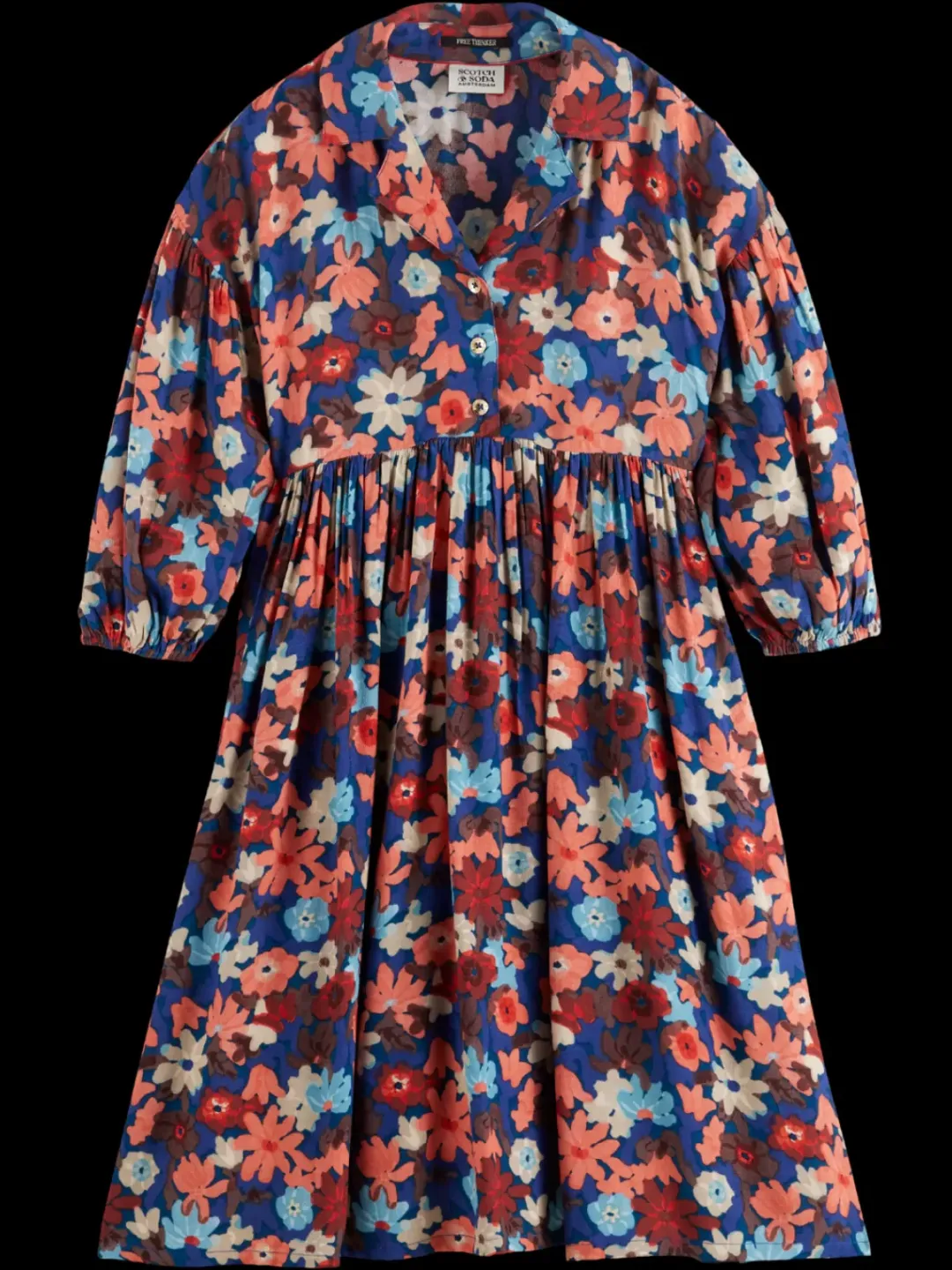 Sale Scotch & Soda PRINTED VISCOSE MIDI DRESS