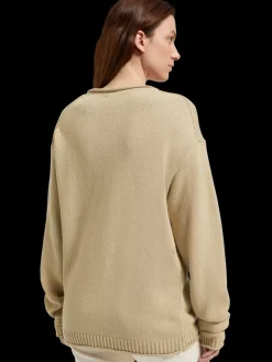 Clearance Scotch & Soda Pullover with rolled edges Pebble