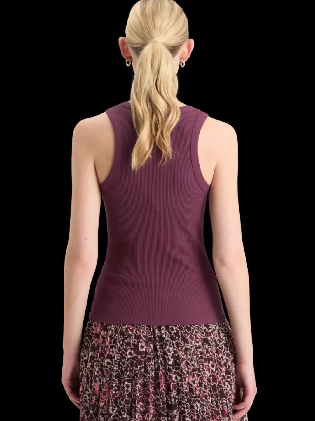 Online Scotch & Soda RACER RIB TANK