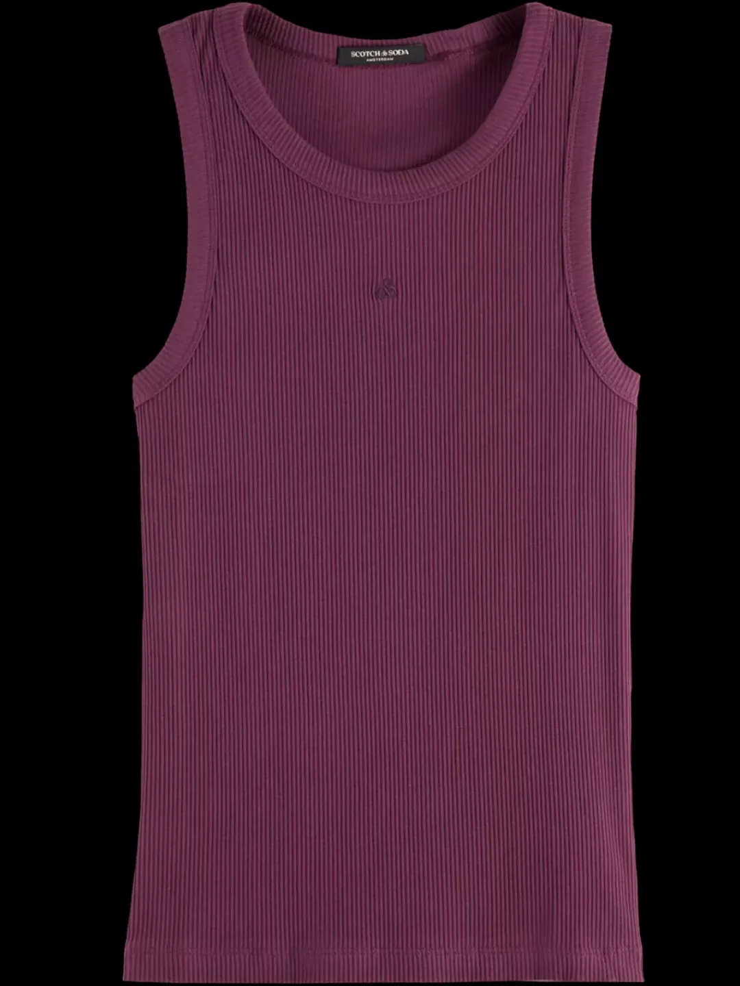 Online Scotch & Soda RACER RIB TANK