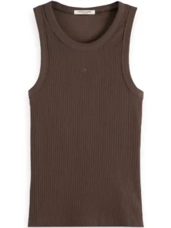 Online Scotch & Soda RACER RIB TANK