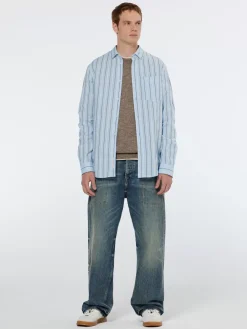 Hot Scotch & Soda Regular fit dobby stripe shirt