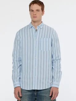 Hot Scotch & Soda Regular fit dobby stripe shirt