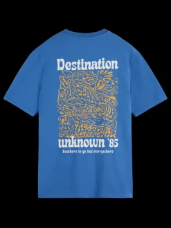Outlet Scotch & Soda REGULAR FIT FRONT BACK ARTWORK T-SHIRT