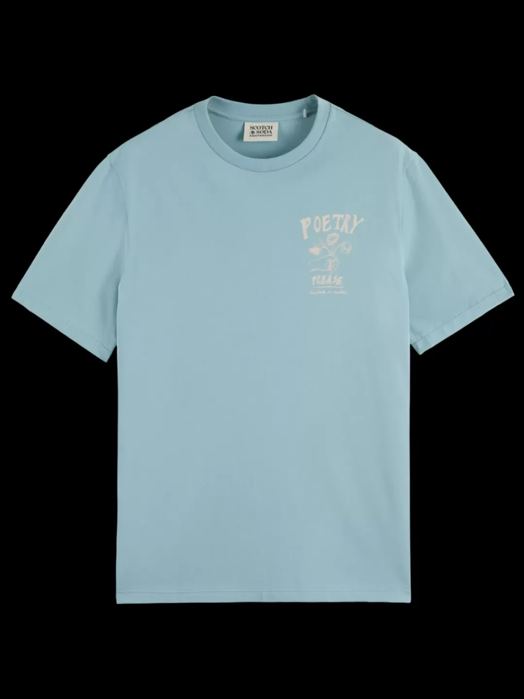 Fashion Scotch & Soda Regular fit front chest artwork t-shirt