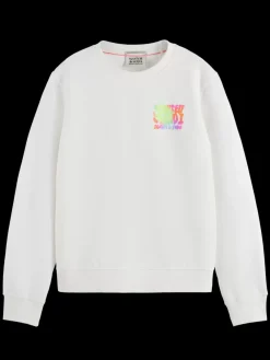 Sale Scotch & Soda REGULAR FIT LEFT CHEST ARTWORK SWEATSHIRT