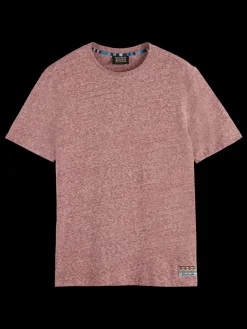 Clearance Scotch & Soda Regular fit melange t-shirt Wine