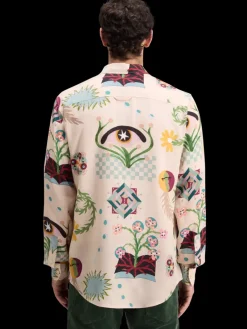 Hot Scotch & Soda REGULAR FIT MID SHINE AOP SHIRT PoetryAOP