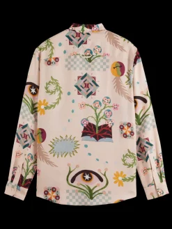 Hot Scotch & Soda REGULAR FIT MID SHINE AOP SHIRT PoetryAOP
