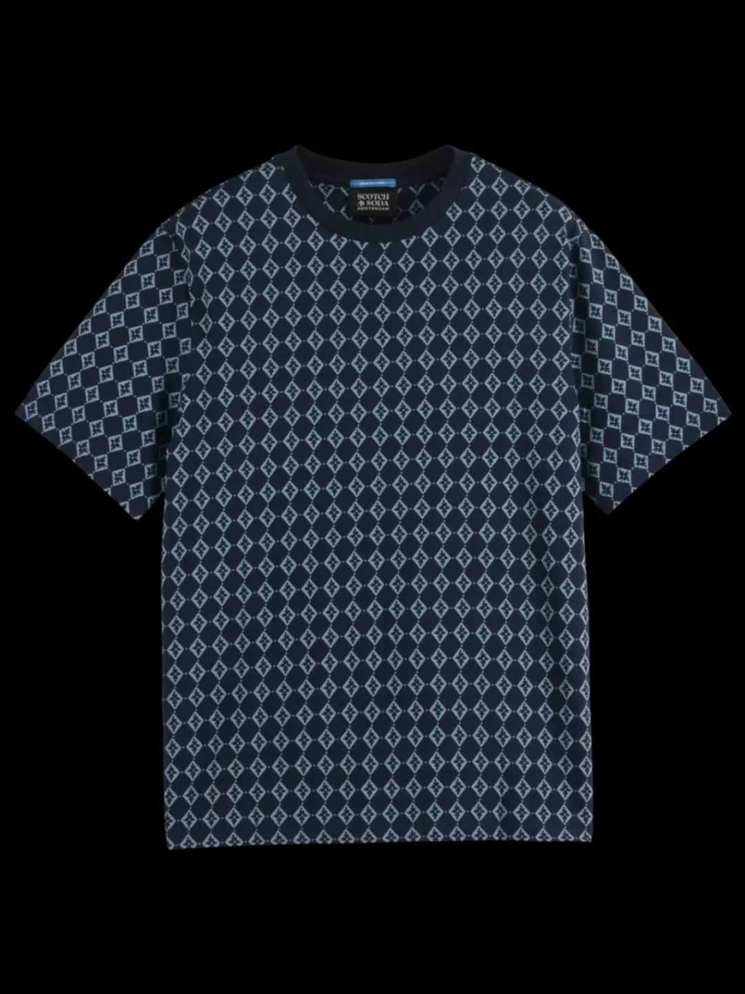 New Scotch & Soda Regular fit mini all over print t-shirt