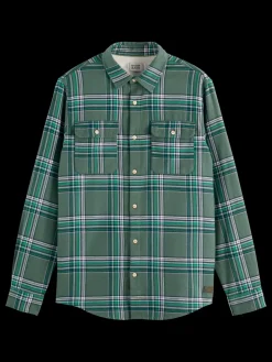 Sale Scotch & Soda REGULAR FIT MULTICOLOURED FLANNEL CHECK SHIRT