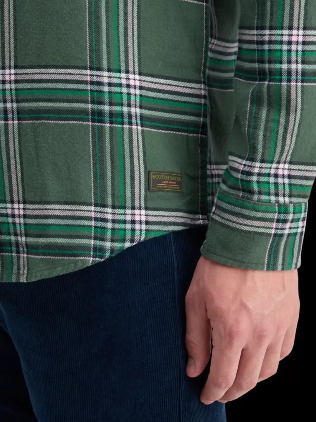 Sale Scotch & Soda REGULAR FIT MULTICOLOURED FLANNEL CHECK SHIRT