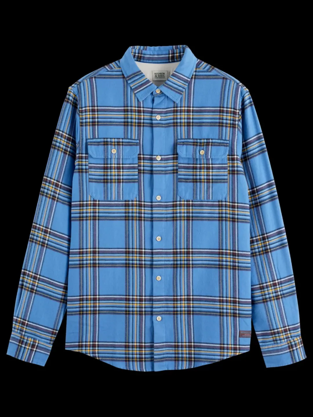 Sale Scotch & Soda REGULAR FIT MULTICOLOURED FLANNEL CHECK SHIRT