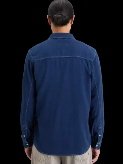 Discount Scotch & Soda REGULAR FIT PREMIUM TWILL WASHED SHIRT Indigo