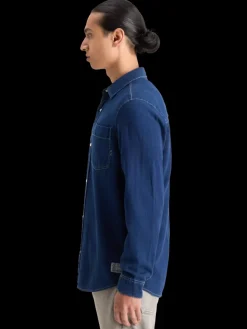 Discount Scotch & Soda REGULAR FIT PREMIUM TWILL WASHED SHIRT Indigo