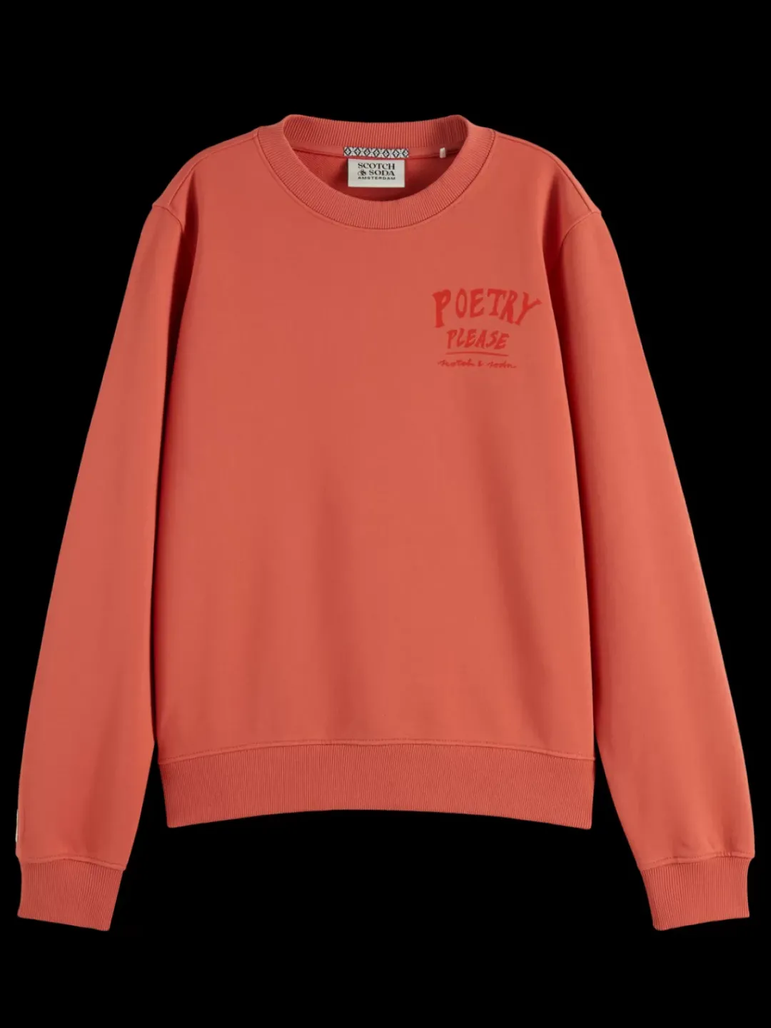 Outlet Scotch & Soda Regular fit sweatshirt with front and back artwork Negroni