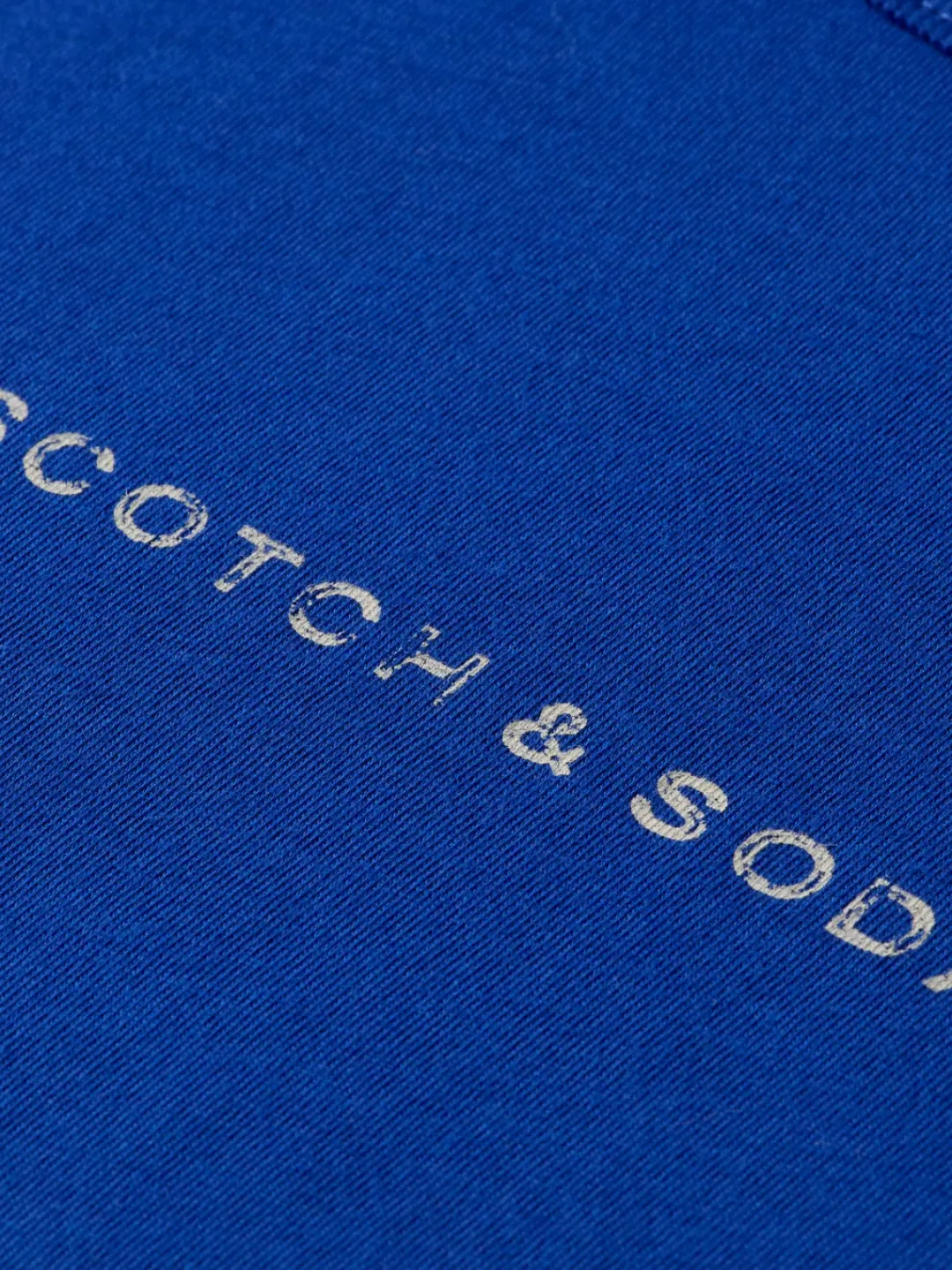 Fashion Scotch & Soda Regular fit t-shirt with flatlock detail ElectricBlue